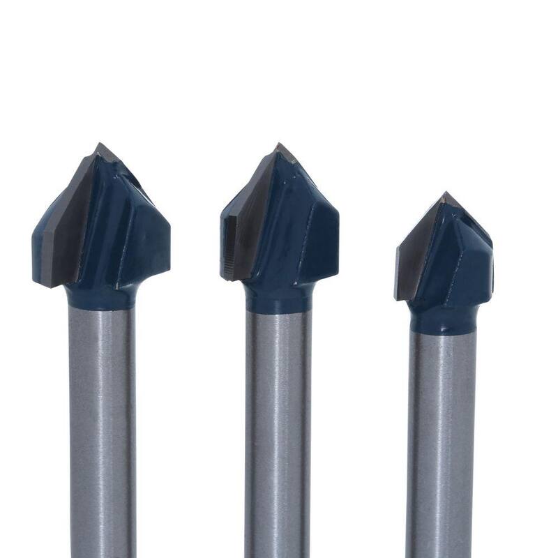 Juego de brocas de taladro para vidrio y azulejo con punta de carburo de Bosch (8 piezas) - GT3000.
