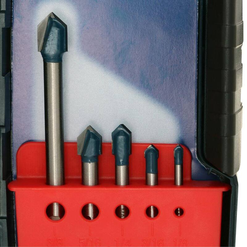 Juego de brocas de taladro para vidrio y azulejo con punta de carburo de Bosch (8 piezas) - GT3000.