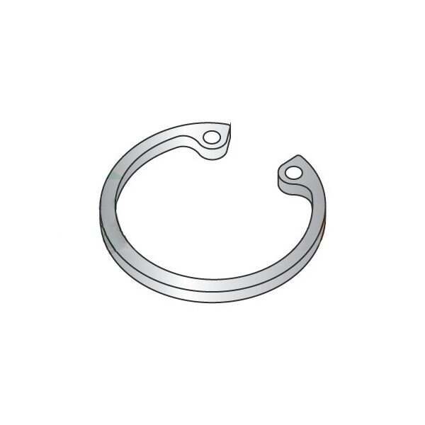 Newport Fasteners Internal Retaining Ring, 18-8 Stainless Steel, Plain Finish, 0.875 in Bore Dia., 100 PK - 881356