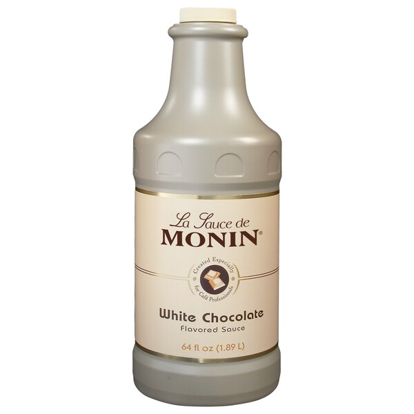Monin Monin White Chocolate Sauce 64 oz. Bottle, PK4 - M-GC063FP