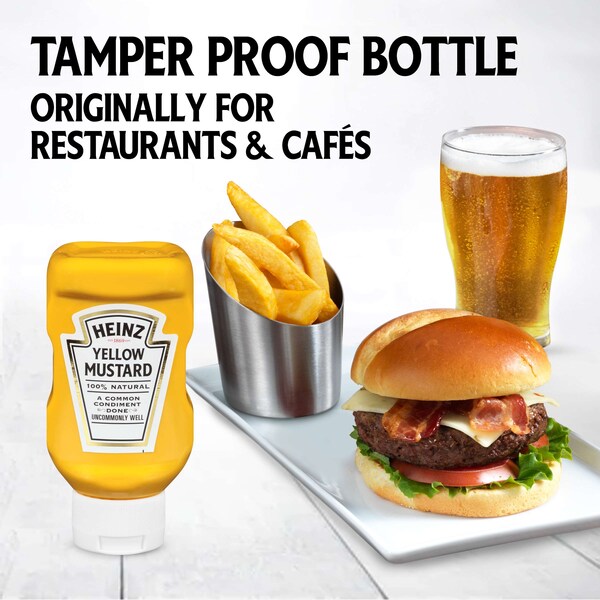 Heinz Heinz Kosher Yellow Mustard Plastic Bottle Top Down 13 oz., PK16 - 10013000007310