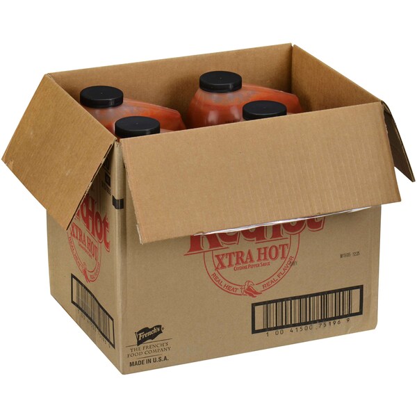 Franks Redhot Frank's Redhot Extra Hot Cayenne Pepper Sauce 1 gal., PK4 - 75196