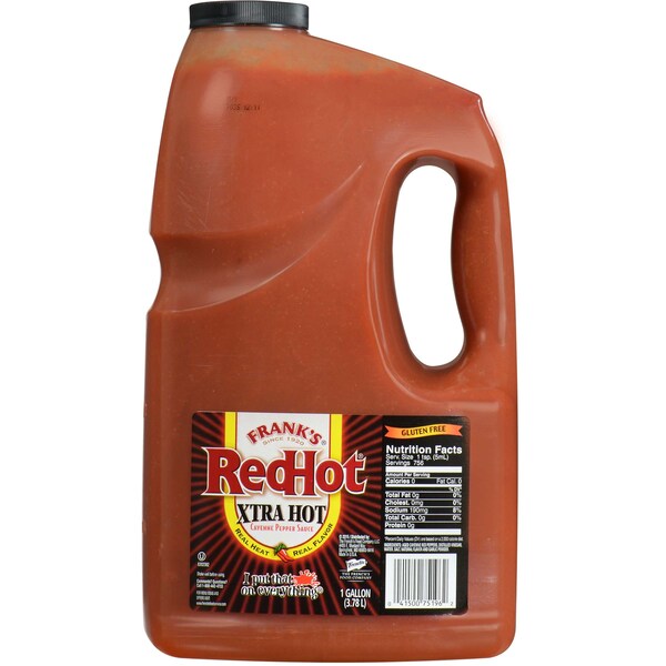 Franks Redhot Frank's Redhot Extra Hot Cayenne Pepper Sauce 1 gal., PK4 - 75196