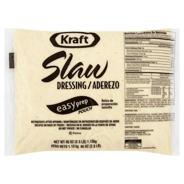 Kraft Kraft Dressing Slaw 2.5lbs Pouch, PK12 - 10021000000828