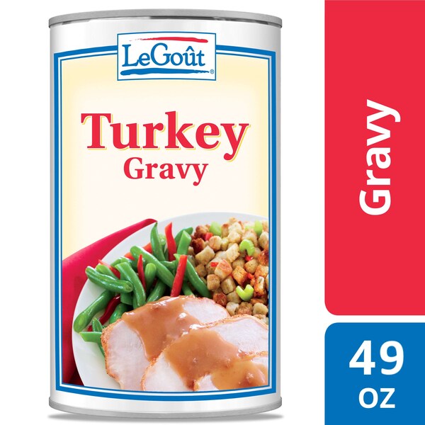 Legout Legout Heat & Serve Turkey Gravy 49 oz. Can, PK12 - 3750080363