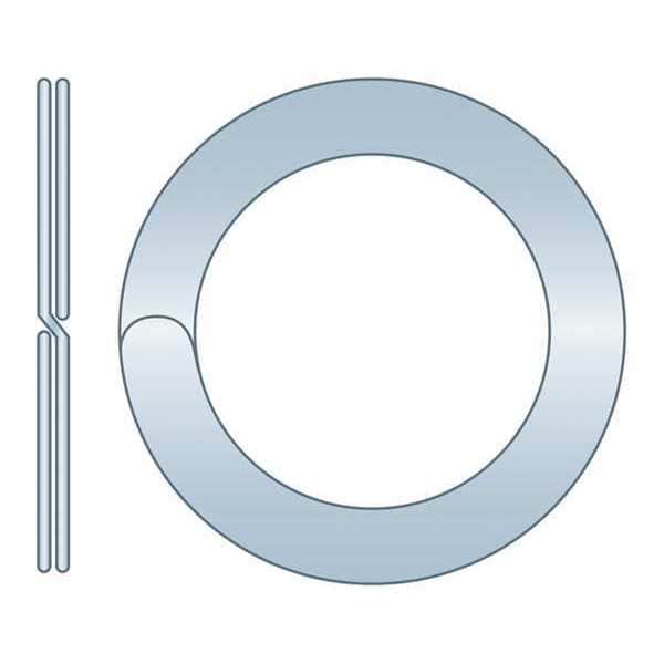 Huyett Internal Retaining Ring, Steel, Zinc Plated Finish, 1.865 in Bore Dia. - SRZ-1635
