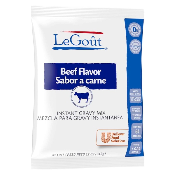 Legout Legout Beef Flavor Instant Gravy Mix 12.16 oz. Bag, PK8 - 84129471