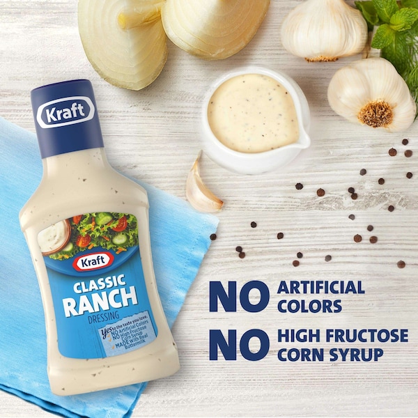 Kraft Kraft Classic Ranch Dressing 8 fl. oz. Bottles, PK9 - 00021000044009