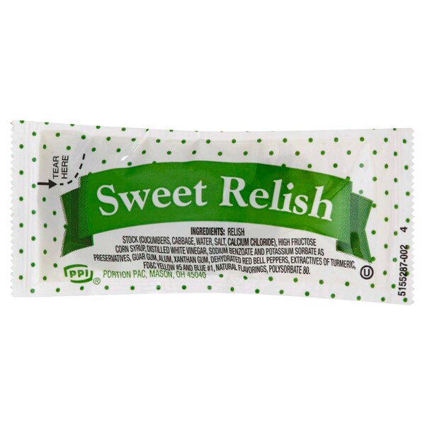 Portion Pac Portion Pac Sweet Relish 9g Pack, PK200 - 00716037395209
