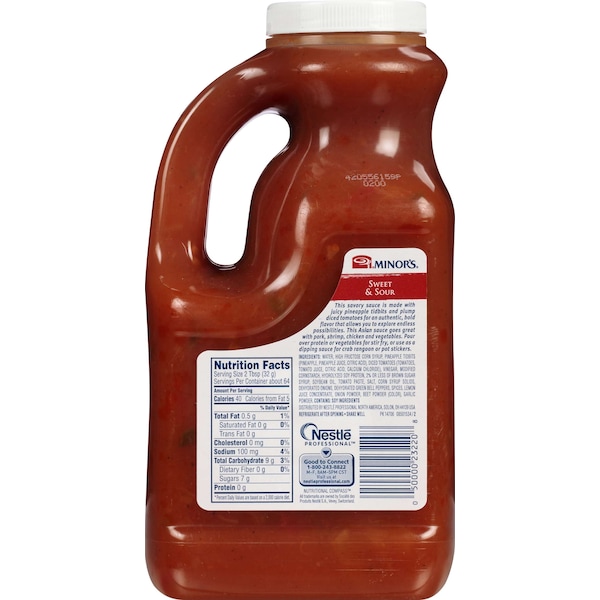 Minors Minor's Ready To Use Sweet & Sour Sauce .5 gal. Jug, PK6 - 00050000316816