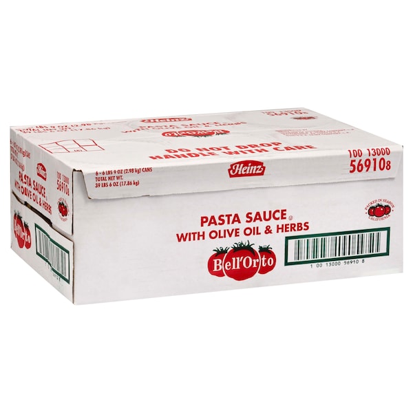 Bell Orto Bell 'Orto Pasta Sauce 102 oz., PK6 - 10013000569108