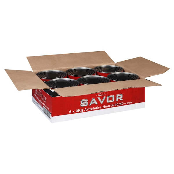 Savor Imports Savor Imports 40 To 50 Count Artichoke Hearts 3kg, PK6 - 345409