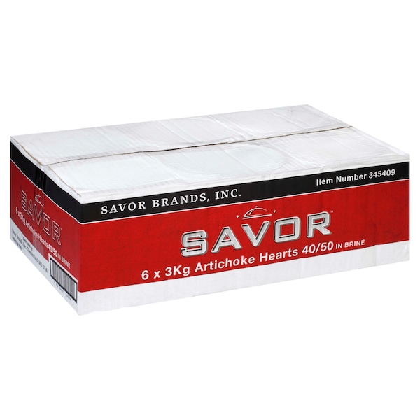 Savor Imports Savor Imports 40 To 50 Count Artichoke Hearts 3kg, PK6 - 345409