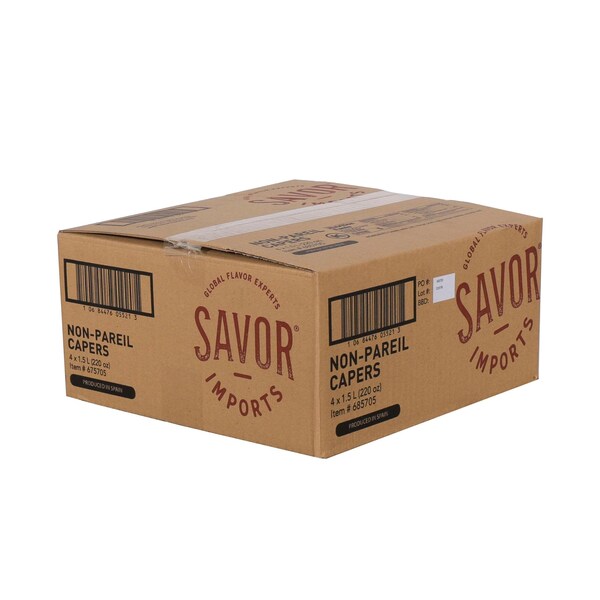 Savor Imports Non-Pareil Capers 1.5 Liter, PK4 - 685705