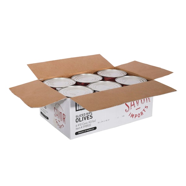 Savor Imports Savor Imports Sliced Ripe Olives, PK6 - 598822