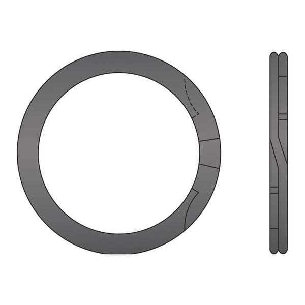 Huyett Internal Retaining Ring, Steel, Plain Finish, 1.5 in Bore Dia. - RRT-150