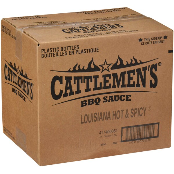 Cattlemens Master's Reserve Louisiana Hot N' Spicy BBQ Sauce 155 oz. Jug, PK4 - 74000