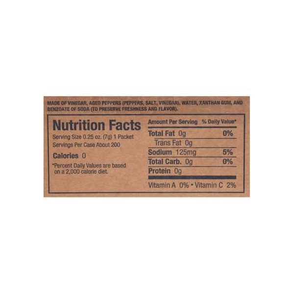 Texas Pete Texas Pete 7g Hot Sauce, PK200 - 1.00350