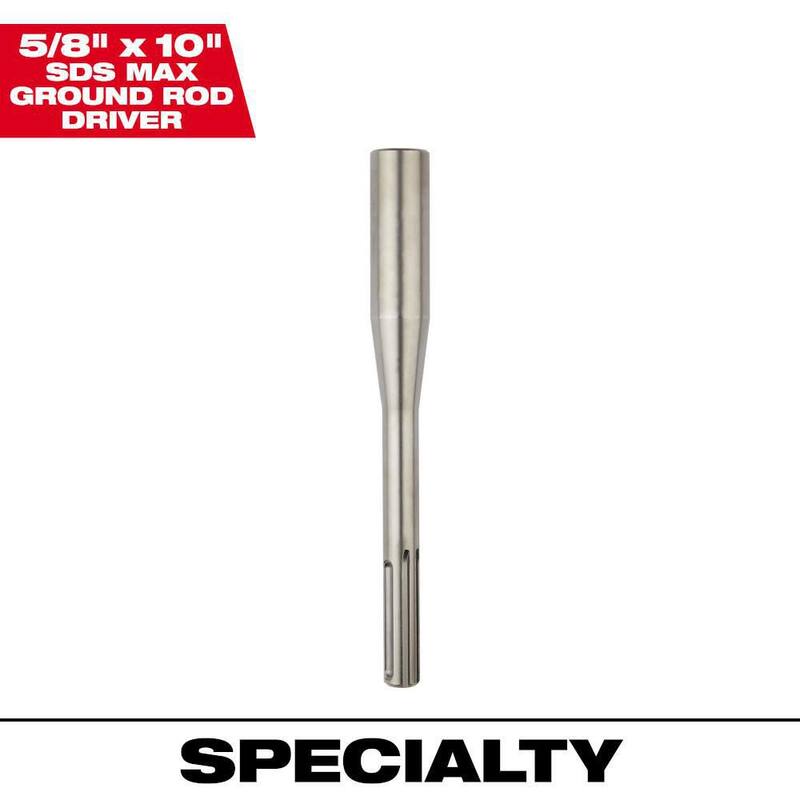 Milwaukee 5/8 pulg. x 10 pulg. SDS-MAX Driver de Barra de Tierra - 48-62-4093
