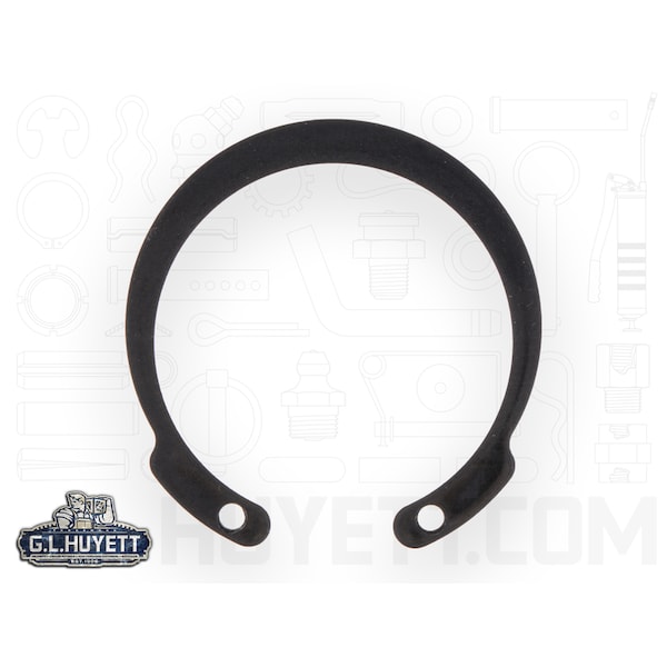 Rotor Clip Internal Retaining Ring, Steel, Black Phosphate Finish, M28 Bore Dia. - DHOI-028