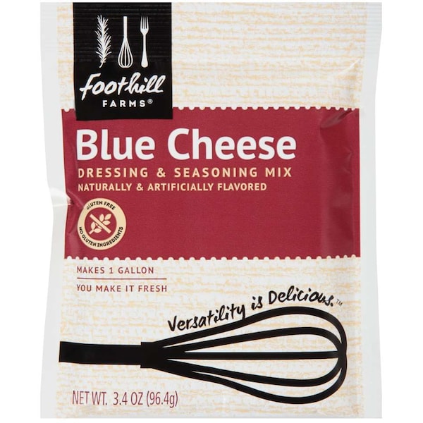Foothill Farms Gluten Free Blue Cheese Dressing Mix 3.4 oz. Packet, PK18 - V403-JE190