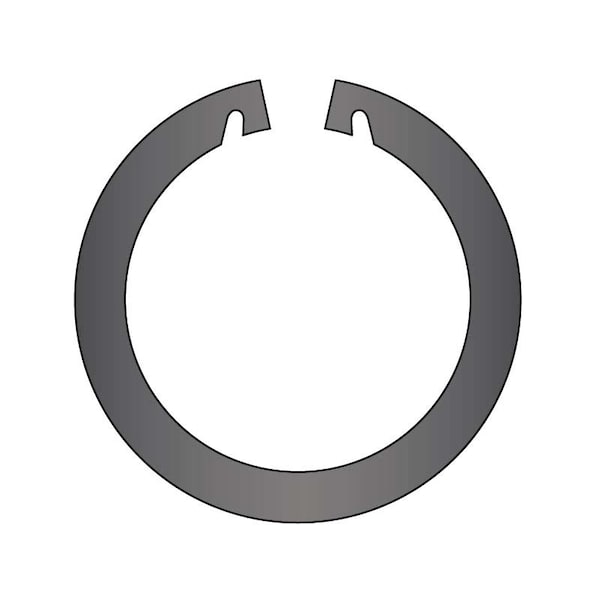 Rotor Clip Internal Retaining Ring, Steel, Black Phosphate Finish, 3.125 in Bore Dia. - UHO-312