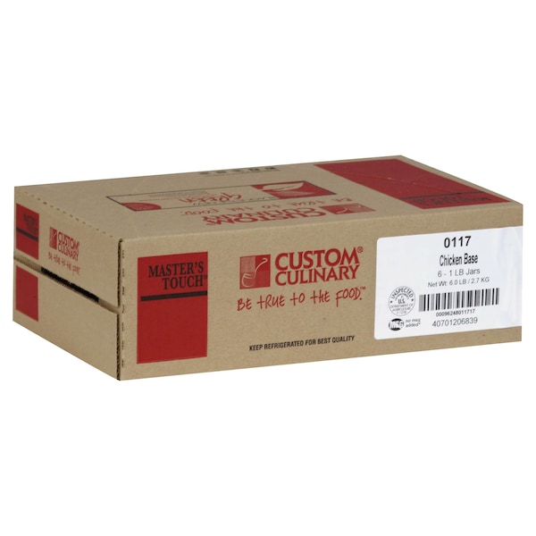 Masters Touch Masters Touch Gluten Free No MSG Added Chicken Base 1lbs, PK6 - 01171ECFP