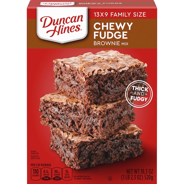 Duncan Hines Duncan Hines Chewy Fudge Full Size Brownie 18.3 oz., PK12 - 4420931131