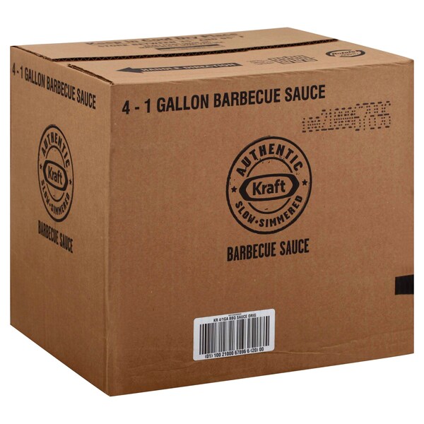 Kraft Kraft Original Barbecue Sauce 1 gal. Jug, PK4 - 10021000678966