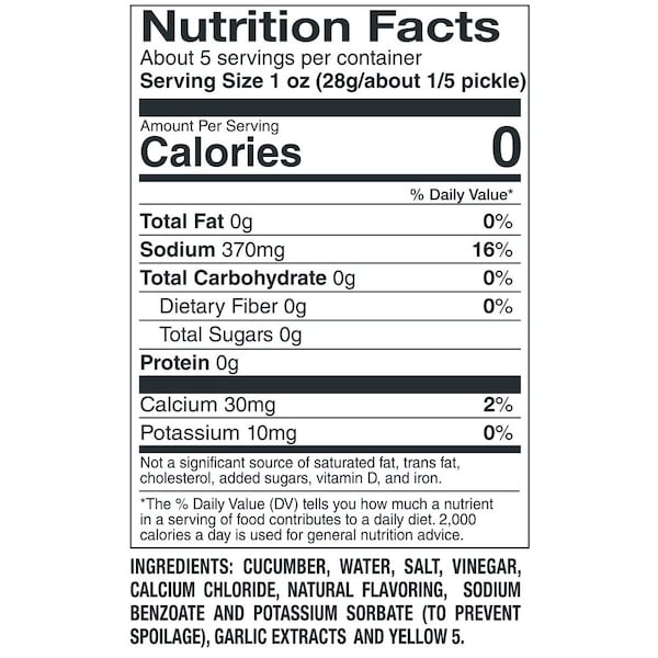 Van Holtens Van Holten's Jumbo Garlic Pickle Individually Packed In A Pouch, PK12 - 612K