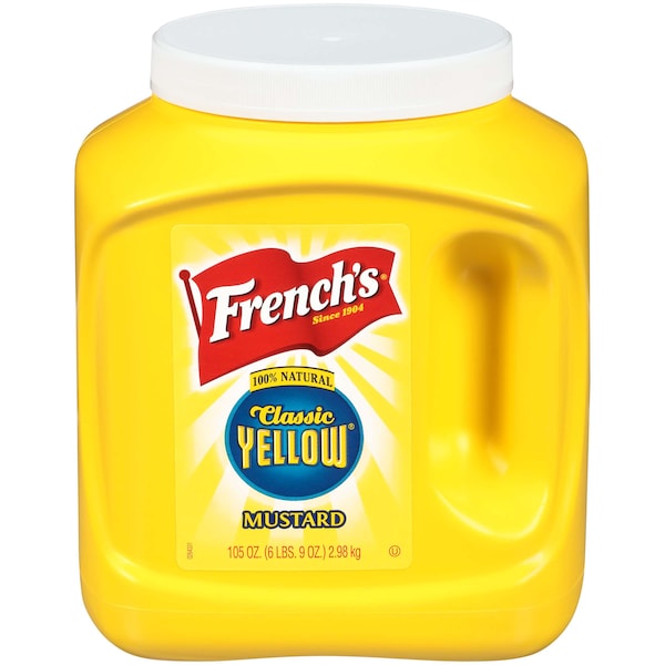 Frenchs French's Yellow Mustard Kosher 105 oz. Jug, PK4 - 81938