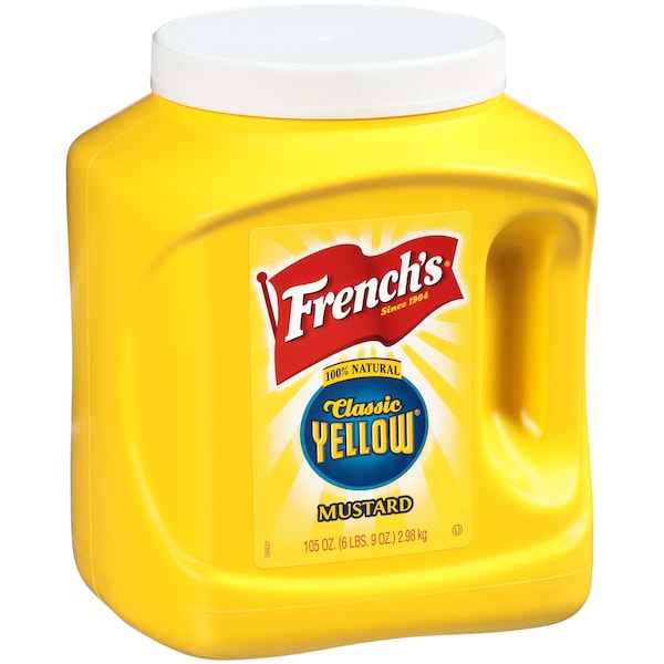 Frenchs French's Yellow Mustard Kosher 105 oz. Jug, PK4 - 81938