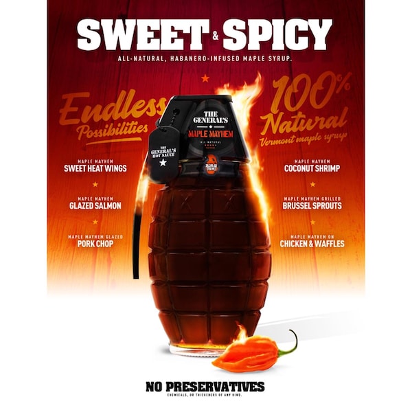 The Generals Hot Sauce The General's Hot Sauce Maple Mayhem Sauce 6 oz - 0311-035
