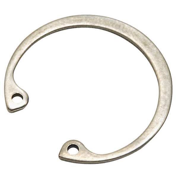 Zoro Select Internal Retaining Ring, Stainless Steel, Plain Finish, 50 mm Bore Dia. - DHO-50SA