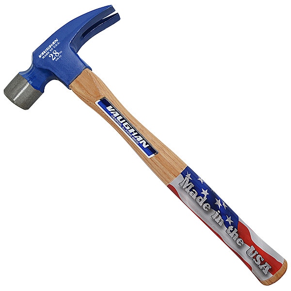 Vaughan Ripping Hammer, 28 oz., Steel, Wood Handle - 606S