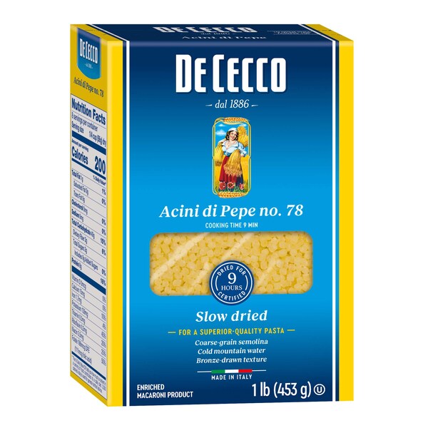 De Cecco De Cecco No. 78 Acini Di Pepe 1lbs, PK20 - VSA0078