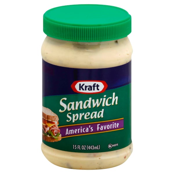 Kraft Kraft Spoonable Sandwich Spread 15 fl. oz. Jar, PK12 - 10021000026996