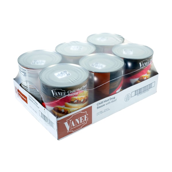 Vanee Vanee Chili Hot Dog Sauce With Meat 110 oz., PK6 - 390I-VAN