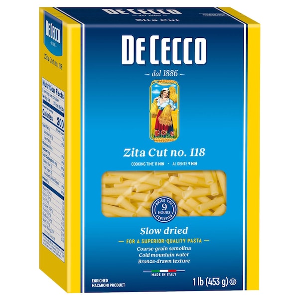 De Cecco De Cecco No. 118 Zita Cut 1lbs Box, PK12 - VSS0118