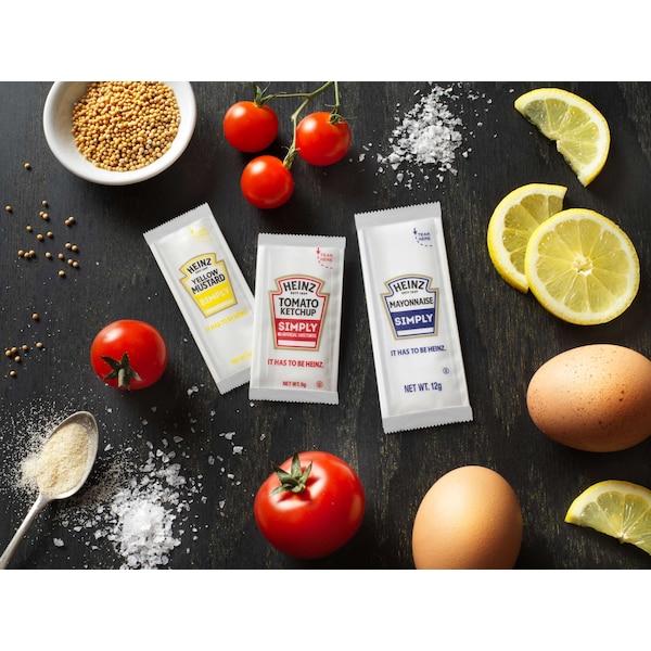 Simply Heinz Simply Heinz Single Serve Mayonnaise 12g Packet, PK200 - 10013000002933