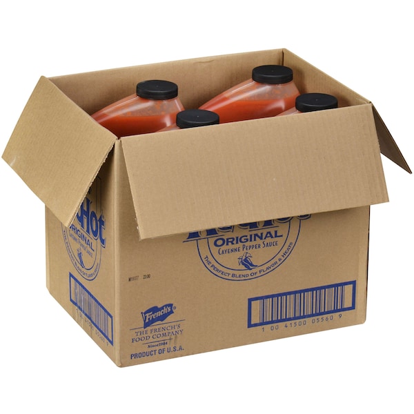 Franks Redhot Frank's Redhot Cayenne Pepper Sauce Kosher 1 gal. Jug, PK4 - 05560
