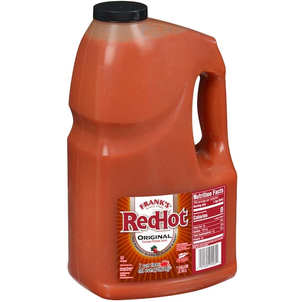 Franks Redhot Frank's Redhot Cayenne Pepper Sauce Kosher 1 gal. Jug, PK4 - 05560
