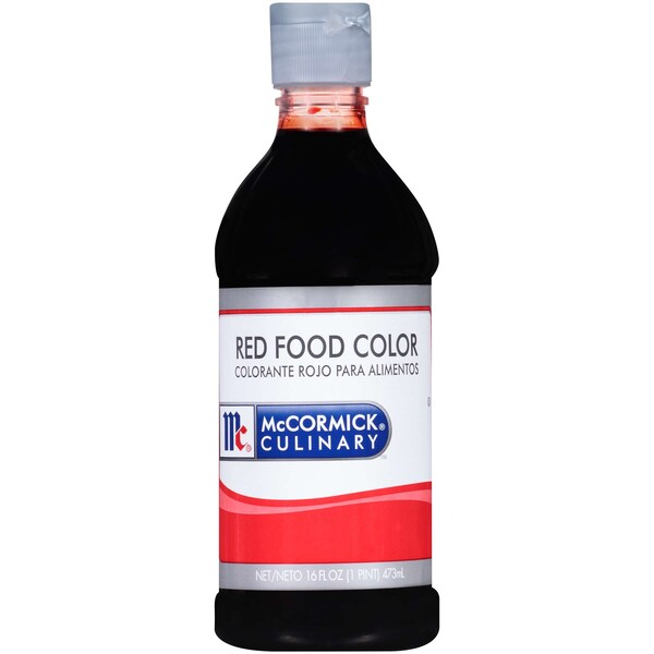 Mccormick McCormick Culinary Red Food Color 1 Pint Bottle, PK6 - 930650