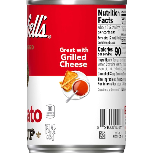 Campbells Campbell's Condensed Soup Red & White Tomato Soup 10.5 oz. Can, PK48 - 000000011