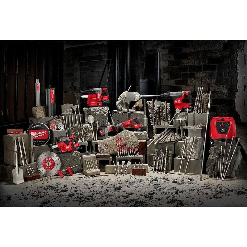 Broca de carburo de tungsteno de 5/8 pulgadas x 36 pulgadas con 4 cortes SDS-MAX de Milwaukee - 48-20-3922