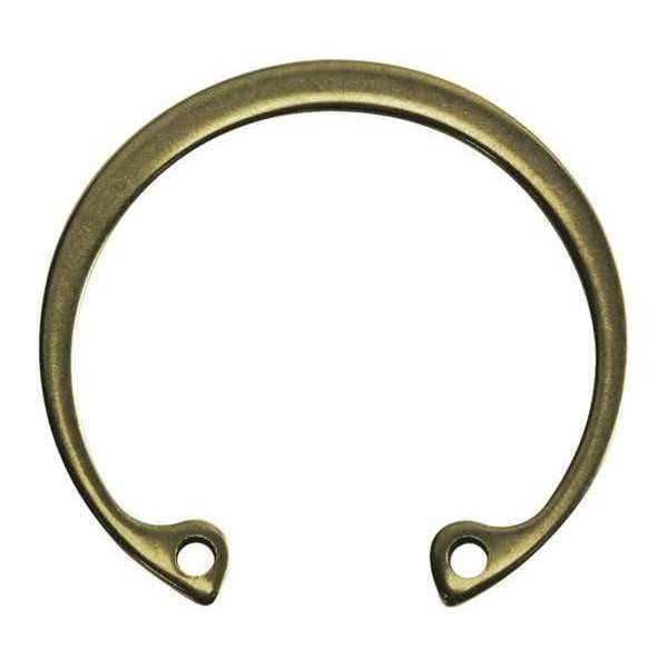 Rotor Clip Internal Retaining Ring, Steel, Zinc Yellow Finish, 0.375 in Bore Dia. - HO-037-ZD