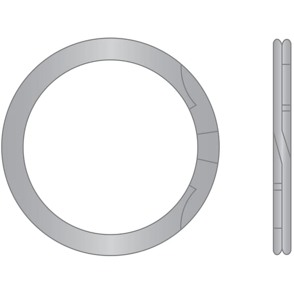 Huyett Internal Retaining Ring, 18-8 Stainless Steel, Plain Finish, 0.75 in Bore Dia. - RRN-075-S02
