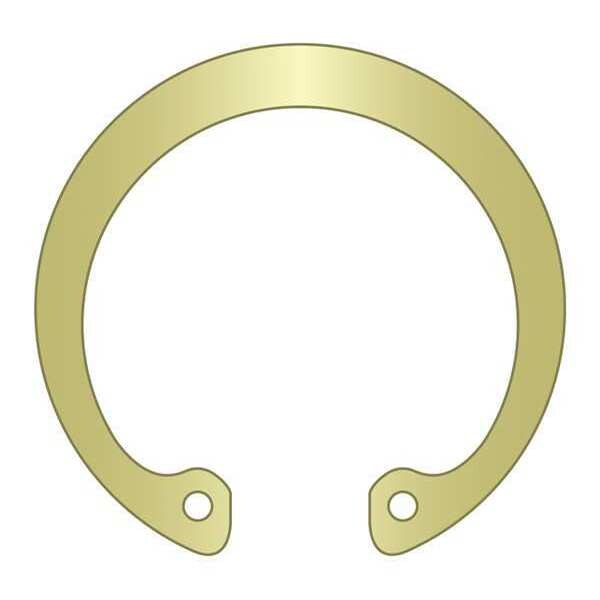 Rotor Clip Internal Retaining Ring, Steel, Zinc Yellow Finish, M10 Bore Dia. - DHO-010-ZD