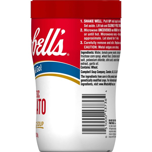 Campbells Campbell's On The Go Tomato Ready To Serve Soup 11.1 oz., PK8 - 000013736