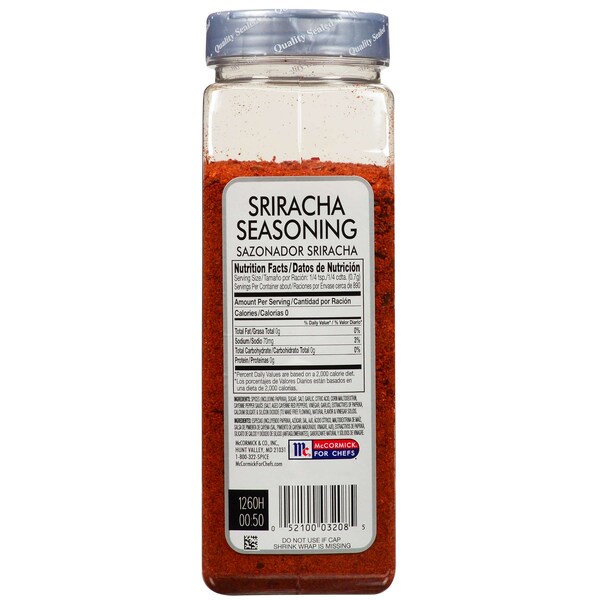 Mccormick McCormick Culinary Sriracha Seasoning 22 oz. Container, PK6 - 901228463